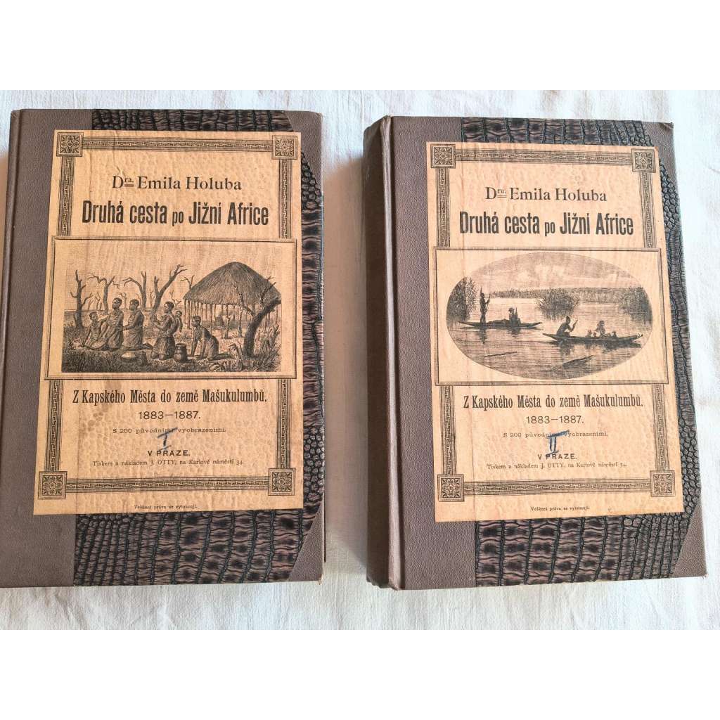 Druhá cesta po jižní Africe I. a II. (2 svazky) [Emil Holub, Afrika, Jihoafrická republika, Botswana, Zambie + mapy]