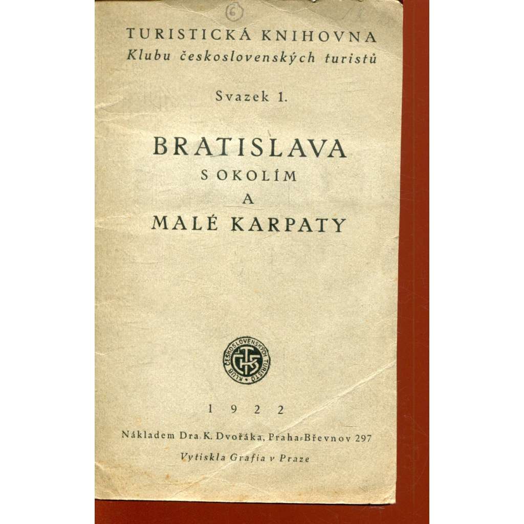 Bratislava s okolím a Malé Karpaty (1 mapka a plánek chybí)