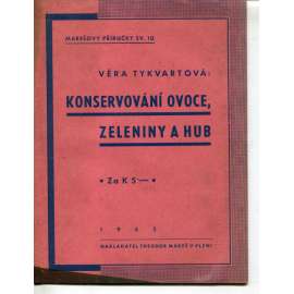Konservování ovoce, zeleniny a hub (kuchařka)
