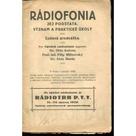Rádiofonia, jej podstata, význam a praktické úkoly (text slovensky) - rádio