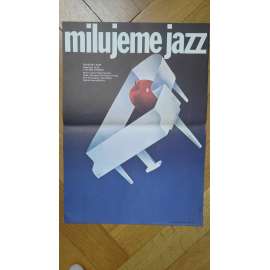 Milujeme jazz (filmový plakát, Sovětský film  1983, režie Karen Šachnazarov, Hrají: P. Ščerbakov, I. Skljar)