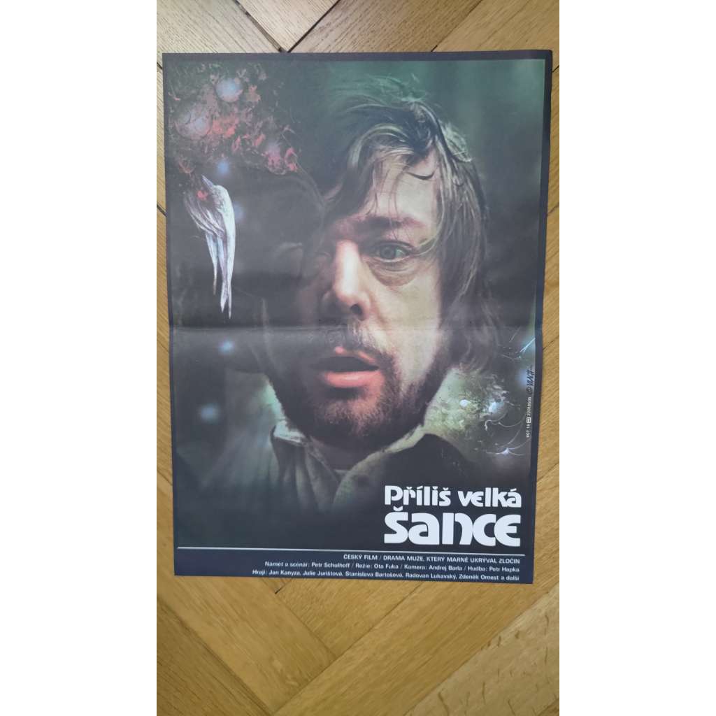 Příliš velká šance (filmový plakát, Český film 1984, režie Ota Fuka, Hrají:J. Kanyza, J. Jurištová) Příliš velká šance (filmový plakát, Český film 1984, režie Ota Fuka, Hrají:J. Kanyza, J. Jurištová)