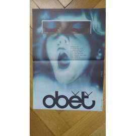 Oběť (filmový plakát, Maďarský film  1984, režie G. Dobray, Hrají: G. Reviczky, A. Sáfárová)