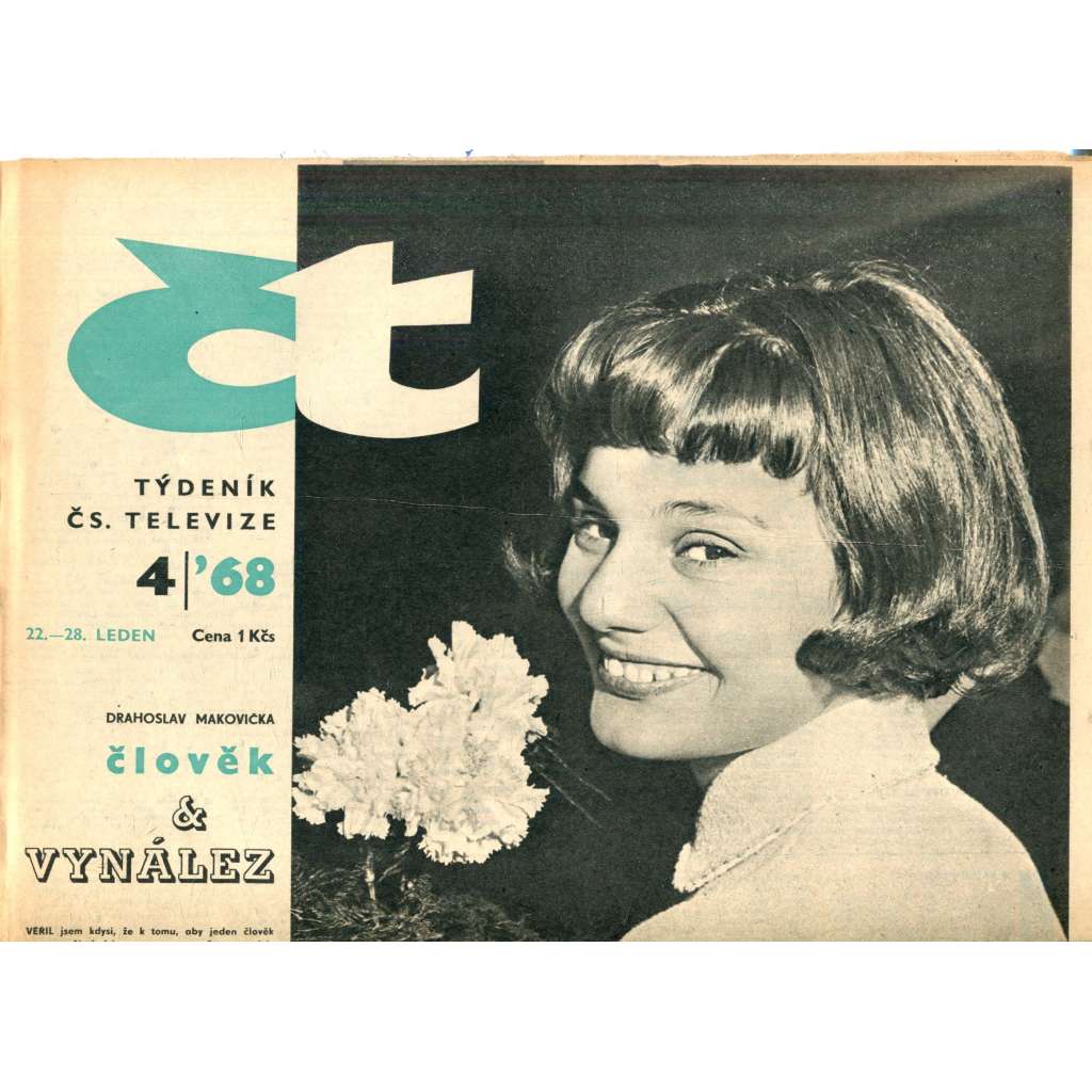 Týdeník Československé televize, ročník 3/1968, číslo 4 (noviny)
