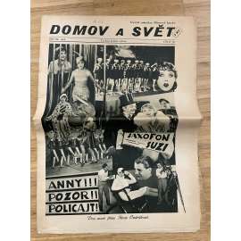 Domov a svět, 36/1928 (časopis) - obálka (není kompletní - chybí strana 5-6)