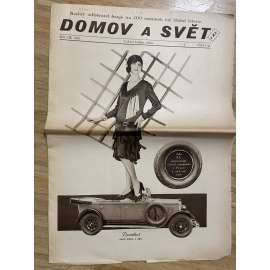 Domov a svět, 35/1928 (časopis) - obálka (není kompletní - chybí strana 7-10)
