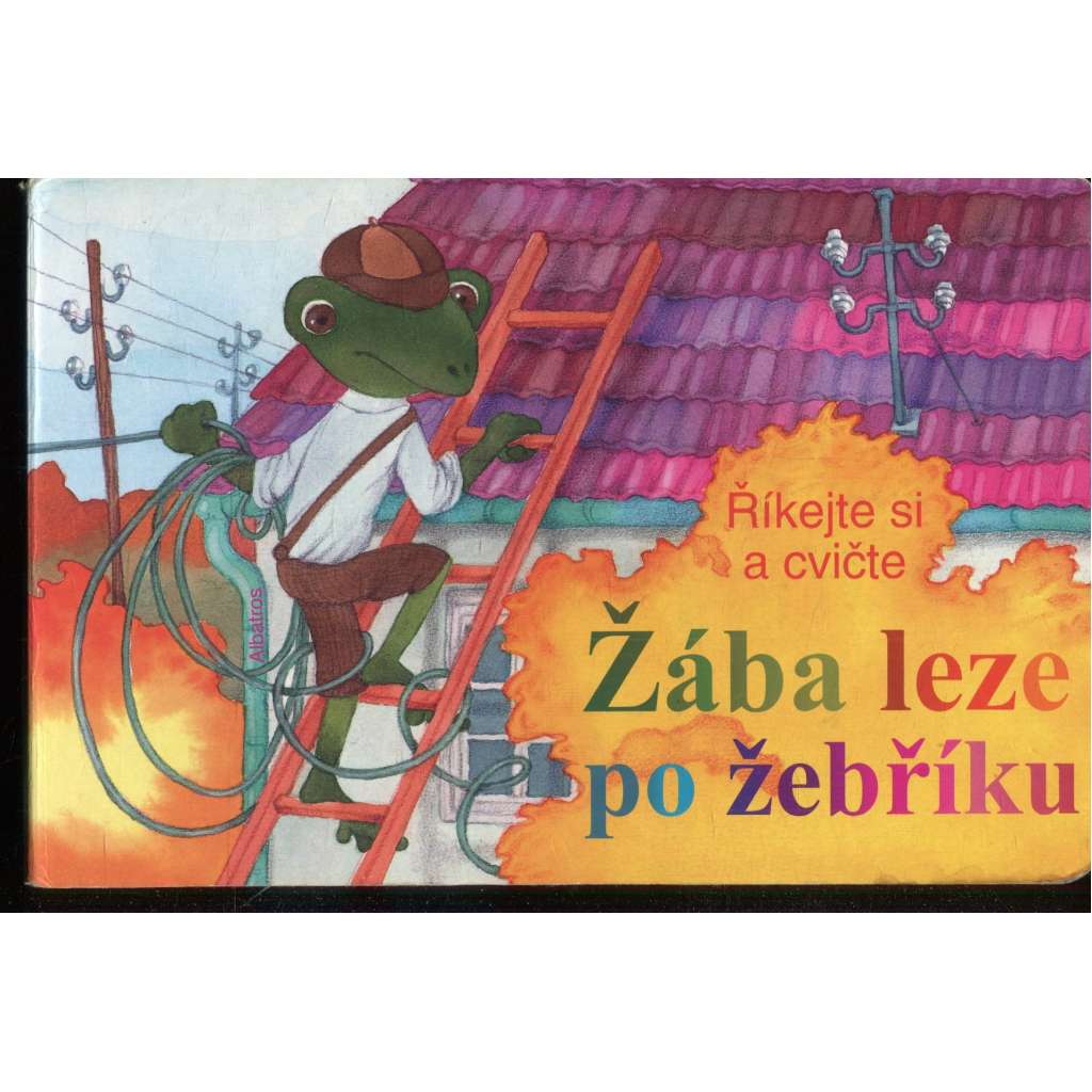 Žába leze po žebříku