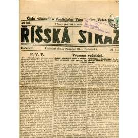 Říšská stráž (23.3.1928) - Ústřední deník Národní obce fašistické (staré noviny, fašisté, 1. republika)