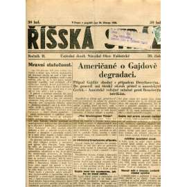 Říšská stráž (26.3.1928) - Ústřední deník Národní obce fašistické (staré noviny, fašisté, 1. republika)