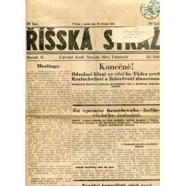 Říšská stráž (30.3.1928) - Ústřední deník Národní obce fašistické (staré noviny, fašisté, 1. republika)