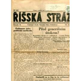 Říšská stráž (2.4.1928) - Ústřední deník Národní obce fašistické (staré noviny, fašisté, 1. republika)