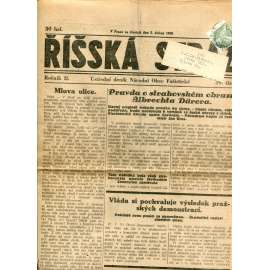 Říšská stráž (5.4.1928) - Ústřední deník Národní obce fašistické (staré noviny, fašisté, 1. republika)