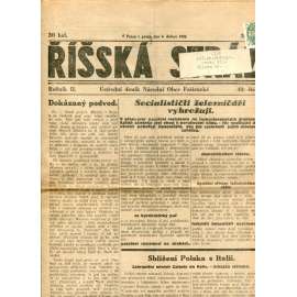 Říšská stráž (6.4.1928) - Ústřední deník Národní obce fašistické (staré noviny, fašisté, 1. republika)