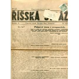 Říšská stráž (11.4.1928) - Ústřední deník Národní obce fašistické (staré noviny, fašisté, 1. republika)