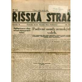 Říšská stráž (14.4.1928) - Ústřední deník Národní obce fašistické (staré noviny, fašisté, 1. republika)