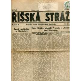 Říšská stráž (16.4.1928) - Ústřední deník Národní obce fašistické (staré noviny, fašisté, 1. republika)