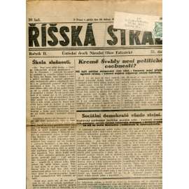 Říšská stráž (20.4.1928) - Ústřední deník Národní obce fašistické (staré noviny, fašisté, 1. republika)