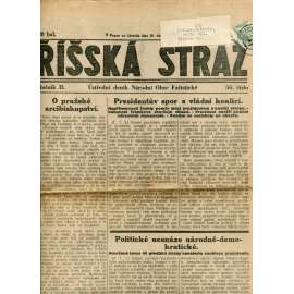 Říšská stráž (26.4.1928) - Ústřední deník Národní obce fašistické (staré noviny, fašisté, 1. republika)