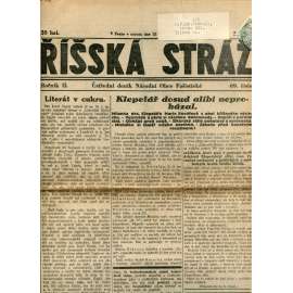 Říšská stráž (12.5.1928) - Ústřední deník Národní obce fašistické (staré noviny, fašisté, 1. republika)