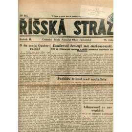 Říšská stráž (18.5.1928) - Ústřední deník Národní obce fašistické (staré noviny, fašisté, 1. republika)