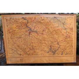Česká republika, vlastivědná mapa - školní plakát, výukový obraz, zeměpis