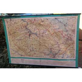 Česká republika, vlastivědná mapa - školní plakát, výukový obraz, zeměpis
