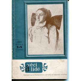 Věci a lidé, ročník V., číslo 7-8/1953. Časopis pro řemeslnou výrobu a lidovou tvorbu [Na besedě u nár. umělce Ludvíka Kuby. Slovanstvo v práci L. Kuby. Lidové šperky československé. České lidové cínařství..]