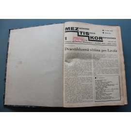 Mezinárodní tisková korespondence pro politiku, hospodářství a dělnické hnutí 1936 (časopis, týdeník, politika, mj. Francie na obratu, Po Hitlerově volebním podvodu, Rekordní daně za Hitlerovy diktatury, Výročí velké proletářské revoluce)