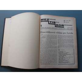 Mezinárodní tisková korespondence pro politiku, hospodářství a dělnické hnutí 1936 (časopis, týdeník, politika, mj. Francie na obratu, Po Hitlerově volebním podvodu, Rekordní daně za Hitlerovy diktatury, Výročí velké proletářské revoluce)