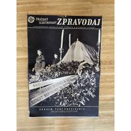 Pražský ilustrovaný zpravodaj (noviny, září 1937, úmrtí T. G. Masaryk, prezident)