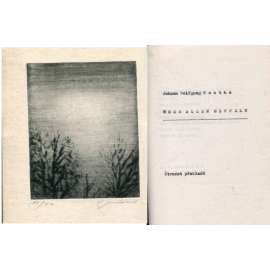 Über allen Gipfeln (1x grafika - suchá jehla Ludmila Jandová) - samizdat [podpis Ludvík Kundera - editor]