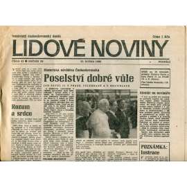 Lidové noviny. Nezávislý československý deník (23.4.1990) - noviny