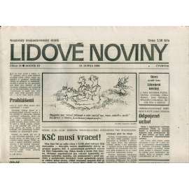 Lidové noviny. Nezávislý československý deník (12.4.1990) - noviny