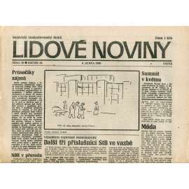 Lidové noviny. Nezávislý československý deník (6.4.1990) - noviny