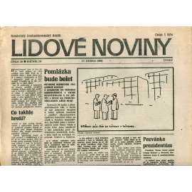 Lidové noviny. Nezávislý československý deník (17.4.1990) - noviny Lidové noviny. Nezávislý československý deník (17.4.1990) - noviny