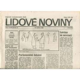 Lidové noviny. Nezávislý československý deník (19.4.1990) - noviny
