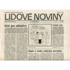 Lidové noviny. Nezávislý československý deník (20.4.1990) - noviny