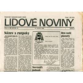 Lidové noviny. Nezávislý československý deník (21.4.1990) - noviny