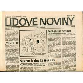 Lidové noviny. Nezávislý československý deník (4.5.1990) - noviny