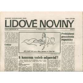 Lidové noviny. Nezávislý československý deník (9.6.1990) - noviny