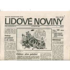 Lidové noviny. Nezávislý československý deník (16.6.1990) - noviny