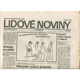 Lidové noviny. Nezávislý československý deník (18.6.1990) - noviny
