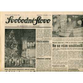 Svobodné slovo. List Československé strany socialistické (18.12.1990) - noviny