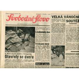 Svobodné slovo. List Československé strany socialistické (15.12.1990) - noviny