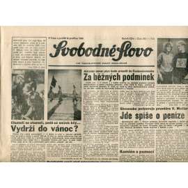 Svobodné slovo. List Československé strany socialistické (3.12.1990) - noviny