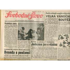 Svobodné slovo. List Československé strany socialistické (1.12.1990) - noviny