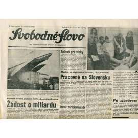 Svobodné slovo. List Československé strany socialistické (30.11.1990) - noviny