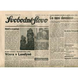 Svobodné slovo. List Československé strany socialistické (29.11.1990) - noviny