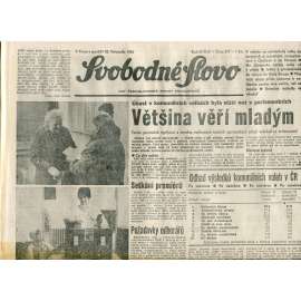 Svobodné slovo. List Československé strany socialistické (26.11.1990) - noviny