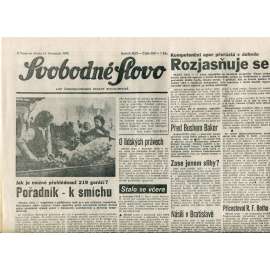 Svobodné slovo. List Československé strany socialistické (14.11.1990) - noviny